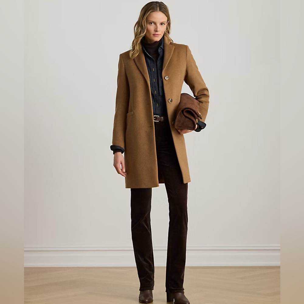 Ralph Lauren Wool-Blend Reefer Coat